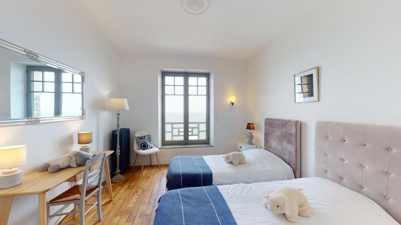 Les Roches Grises, Luxueuse Villa Face Mer, 4Etoiles, Spa Et Jardin Panoramique, Societe La Clef Decamp Гранвиль Экстерьер фото