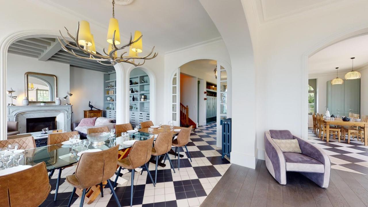Les Roches Grises, Luxueuse Villa Face Mer, 4Etoiles, Spa Et Jardin Panoramique, Societe La Clef Decamp Гранвиль Экстерьер фото