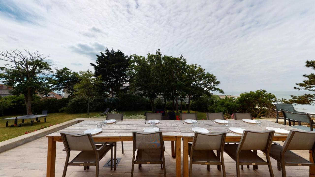 Les Roches Grises, Luxueuse Villa Face Mer, 4Etoiles, Spa Et Jardin Panoramique, Societe La Clef Decamp Гранвиль Экстерьер фото