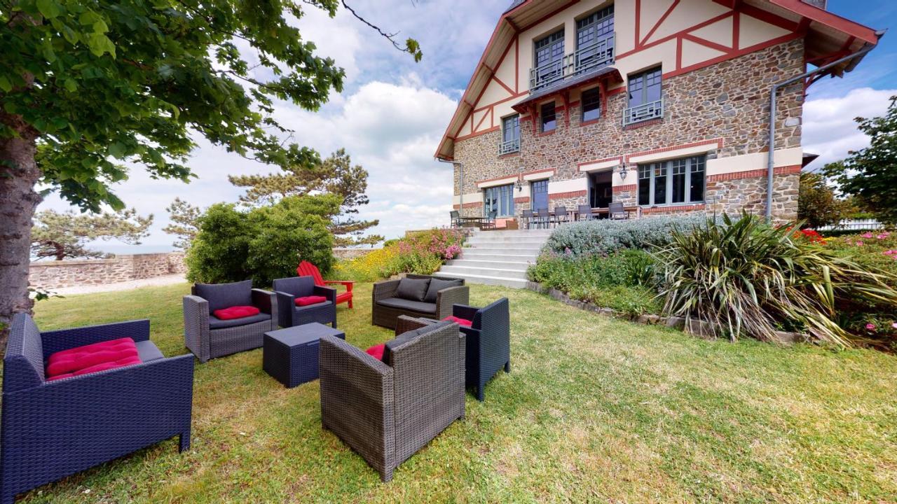 Les Roches Grises, Luxueuse Villa Face Mer, 4Etoiles, Spa Et Jardin Panoramique, Societe La Clef Decamp Гранвиль Экстерьер фото