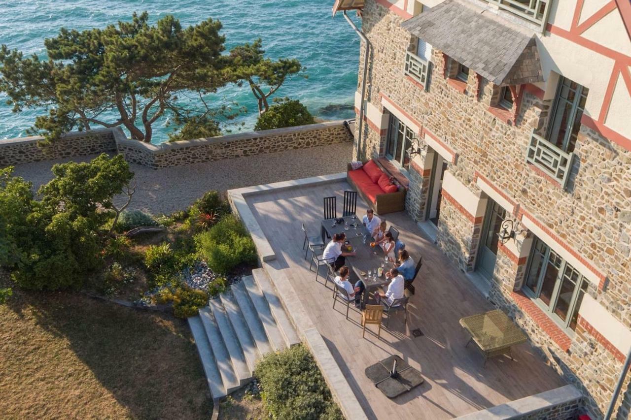 Les Roches Grises, Luxueuse Villa Face Mer, 4Etoiles, Spa Et Jardin Panoramique, Societe La Clef Decamp Гранвиль Экстерьер фото